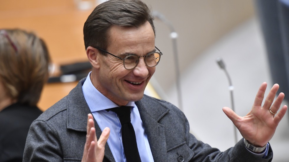Moderatledaren Ulf Kristersson fortsätter att driva på för en bred informationskampanj om coronavaccinering omgående. arkivbild.