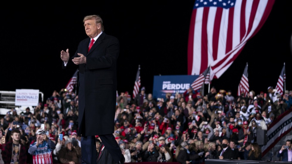 USA:s president Donald Trump kampanjar i Georgia. Hans stöd lär spela stor roll även i framtida valrörelser landet över.