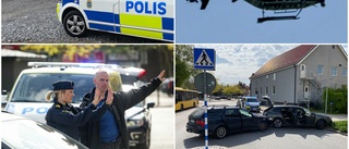 Se klippet: Här rammas flyktbilen – nu åtalas fyra män för brutalt rån med våld och vapen