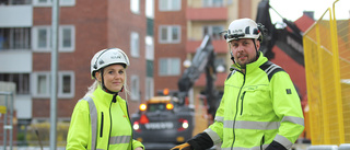 Grävjobb i centrum: "Förstår att folk inte gör vågen"