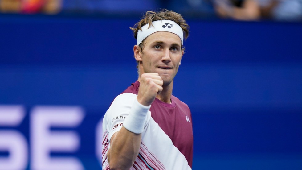 Casper Ruud är klar för semifinal i US Open-tennisen.