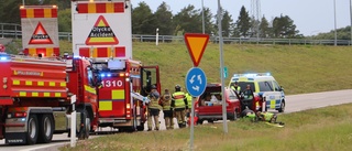 Dieselutsläpp i rondell – stoppade trafiken