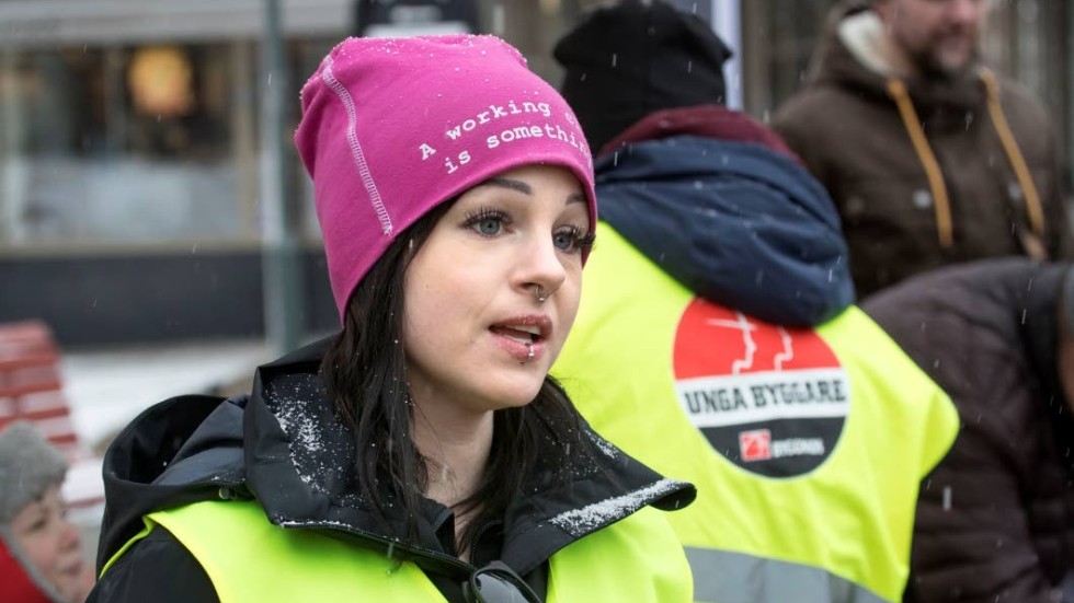 "Det är oerhört tungt", säger Emmeli Persson, ordförande för GS-fackklubben på Lindbäcks bygg. (Arkivbild)