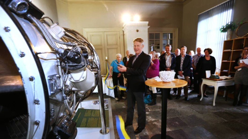Invigare. Mats Rosander, kommunikationsdirektör hos Siemens, invigde det nya turbinmuseet i fjol.