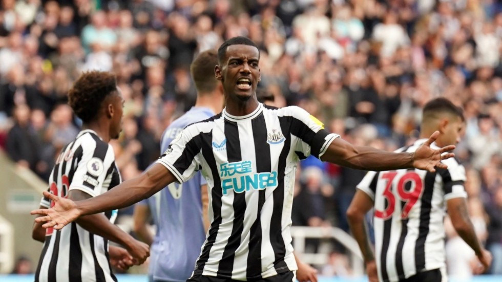 Alexander Isak och allt annat från Premier League försvinner ur rutan för alla Teliakunder på lördag om parterna inte kommer överens om ett nytt avtal. Arkivbild.