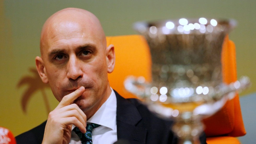 Luis Rubiales anklagas av sin farbror för att ha använt förbundspengar till privata fester. Arkivbild.