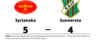 Syrianska vann - efter Markus Ahossons hattrick