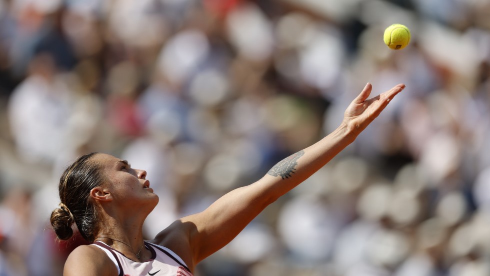 Belarusiska världstvåan Aryna Sabalenka. Arkivbild.