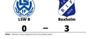 LSW B föll mot Boxholm på hemmaplan