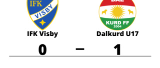 IFK Visby föll på hemmaplan mot Dalkurd U17