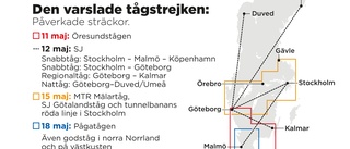 Så kan tågstrejken påverka din resa