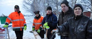 Unga byggjobbare sysselsätts i Kalix