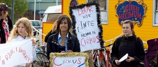 Jubilerande cirkus möttes av protester