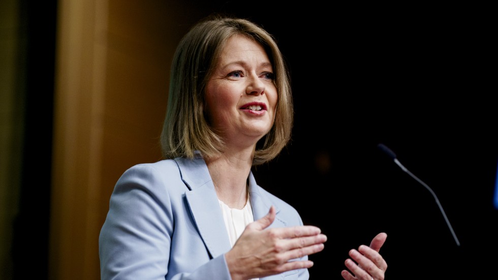 Norges Bank, med centralbankschefen Ida Wolden Bache, presenterar räntebesked. Arkivbild