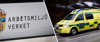 Låg "halvt medvetslös" i 20 minuter – klämdes fast av maskin