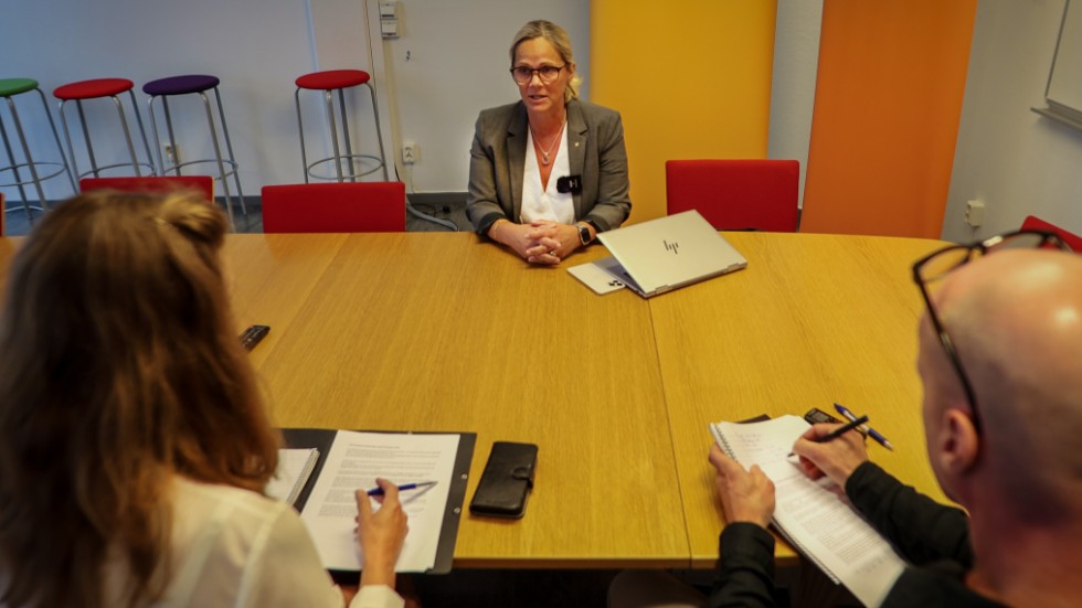 Det kanske bara är jag som mer häpnar över den totala kostnaden än över saltade fakturor? skriver signaturen Komunanställd och skattebetalare. Bilden från NT:s intervju med kommundirektören med anledning av felaktigt attesterade fakturor.