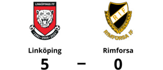 Storförlust för Rimforsa - 0-5 mot Linköping