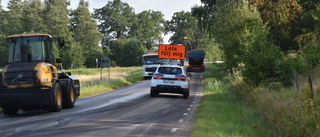 Vägarbete påverkar trafiken – tre kilometer ska asfalteras