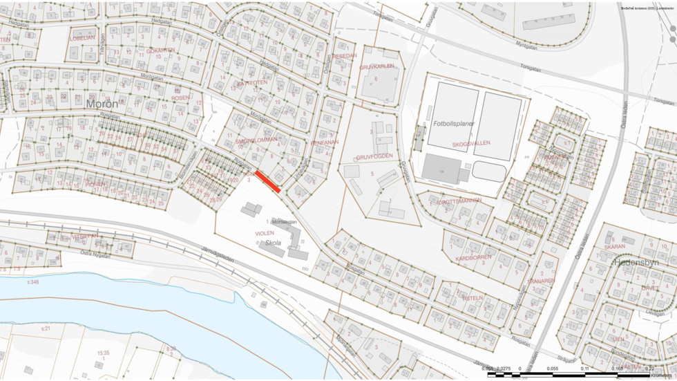Här stängs gatan av under måndagen den 5 februari till tisdagen den 6 februari.