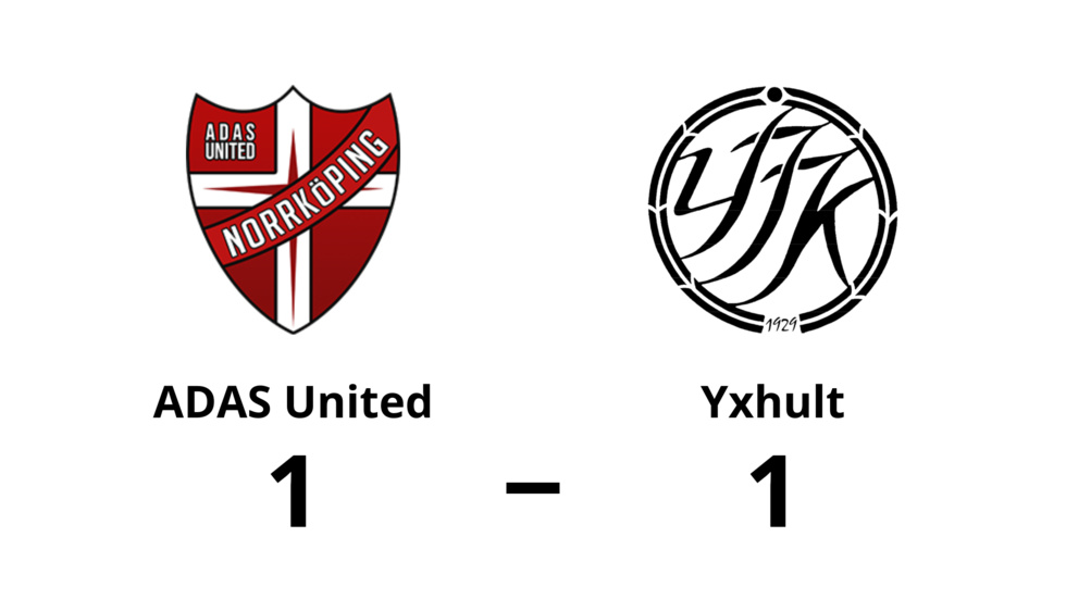 ADAS United spelade lika mot Yxhults IK