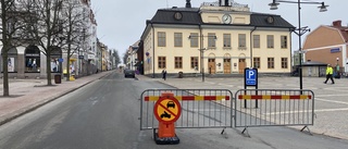 Nu stängs de centrala gatorna av