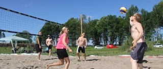 Premiär för beachvolley