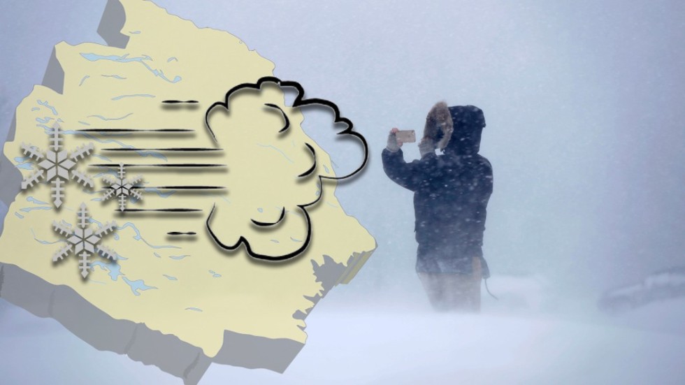 Det blir blåsigt i stora delar av Norrbotten i helgen, både i fjällen och vid kusten. I fjällkedjan även kraftiga snöbyar.