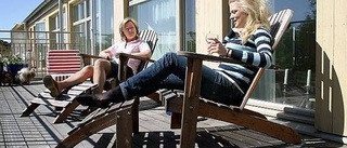 Familjen Wikström gillar sin takterrass