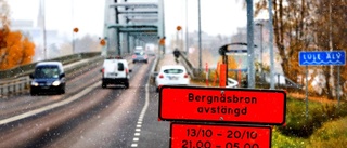 Underhåll på Bergnäsbron