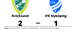 Kvicksund vann på hemmaplan mot IFK Nyköping