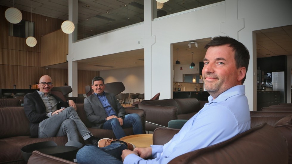 Bröderna David, Jonas, och Andreas Wiklund, alla delägare i Wibax group, tycker att det är hedrande att ha blivit nominerade till Årets företagare.