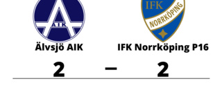 Oavgjort för Älvsjö AIK hemma mot IFK Norrköping P16