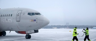 Flygkaos på Luleå Airport: "Extremt väder"