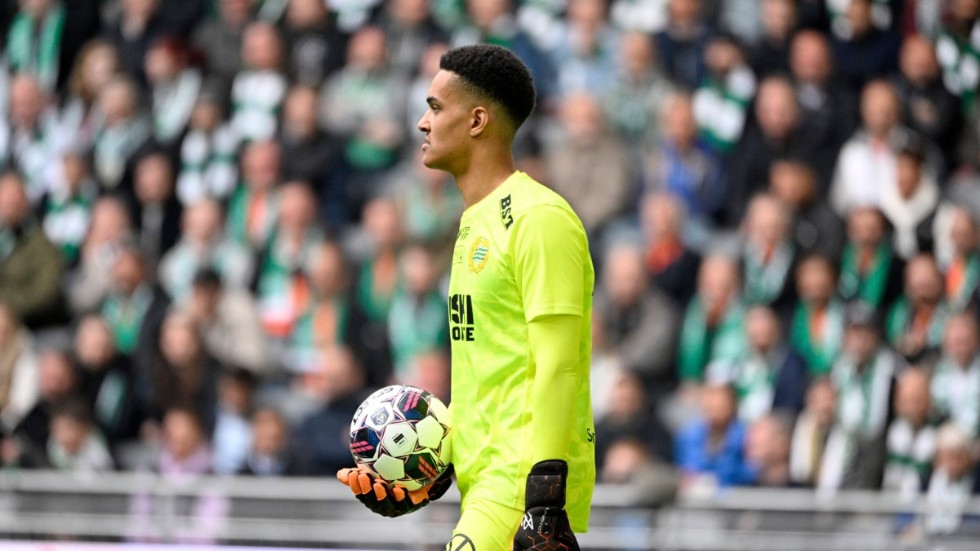 Hammarbys målvakt Oliver Dovin kommer inte till spel i cupfinalen mot Malmö FF. Arkivbild.