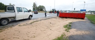 Vägrenen blev till en bunker