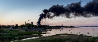 Storbrand härjar på Gotland