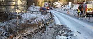 En till sjukhus efter trafikolycka