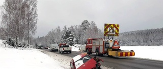 Bärgaren fick ta två fordon åt gången