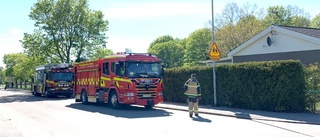 Boende släckte glödbrand i radhus