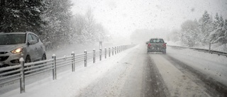 Kan bli 10 centimeter snö och halt