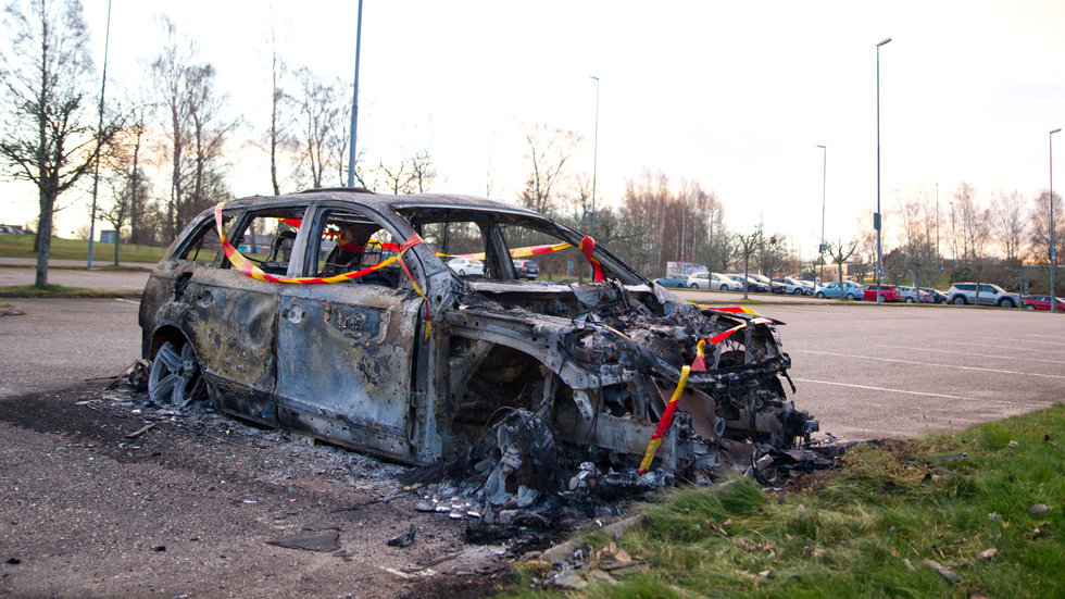 Bilbrand vid Marieberg