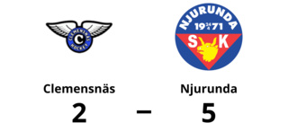 Njurunda besegrade Clemensnäs med 5-2