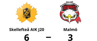 Skellefteå AIK J20 bröt tunga sviten mot Malmö