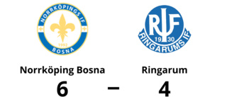 Norrköping Bosna för tuffa för Ringarum – förlust med 4-6