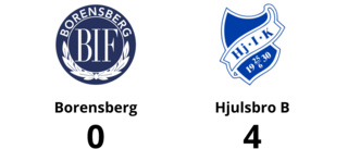 Förlust för Borensberg mot Hjulsbro B med 0-4