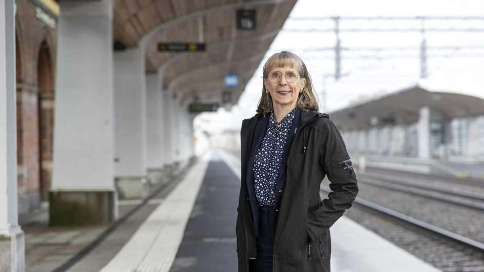 Elisabeth Sinclair, projektledare Norrbotniabanegruppen, hoppas att finansieringen för sträckan Skellefteå–Luleå ska finnas med i nästa nationella infrastrukturplan.