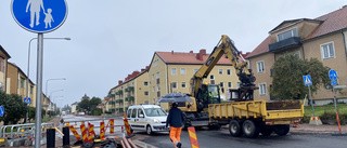 Fler arbetslag har tagits in för att jobba med Östermalmsgatan