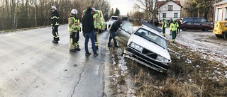 Omkörning ledde till trafikolycka