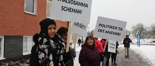 De demonsterade för bättre scheman