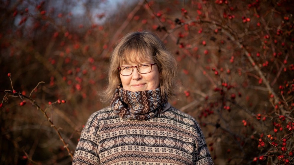 Textilkonstnären Carina Olsson hittade inspiration till sin bok om fair isle-stickning i den gotländska naturen.